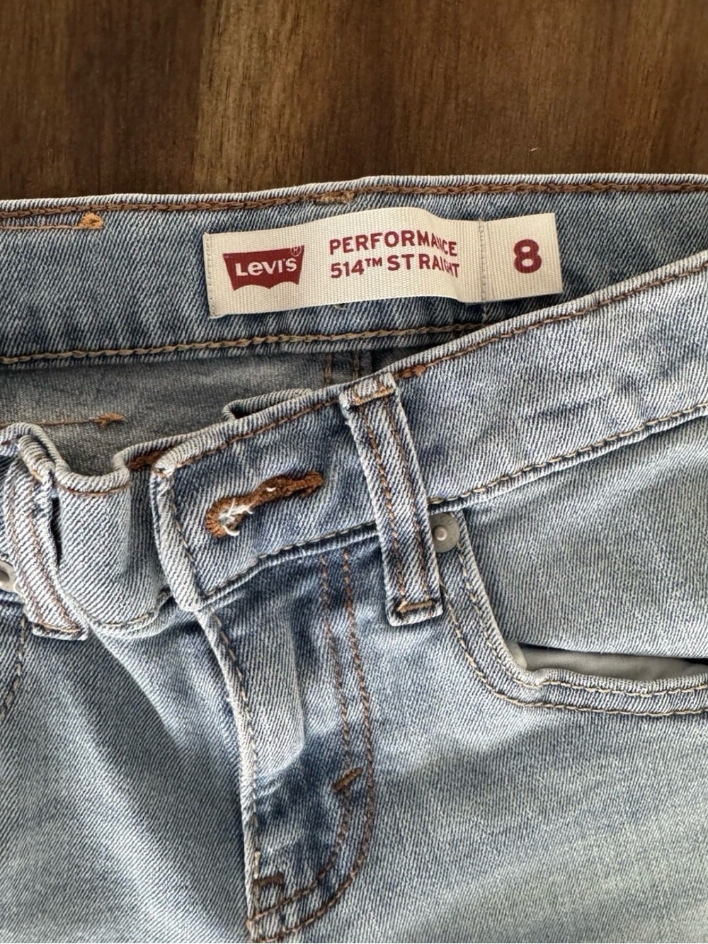Levi's Light Blue Straight Leg Jeans